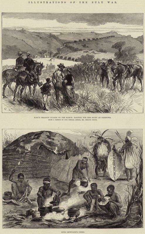 Illustraties van de Zoeloe Oorlog door Harry Furniss