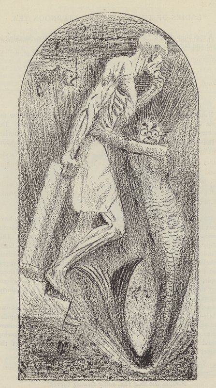 Het oordeel van gips (gravure) door Harry (after) Furniss