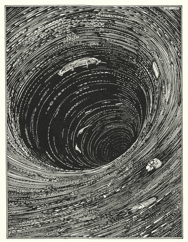 Edgar Allan Poe: Afvaart in de Maelstrom door Harry Clarke