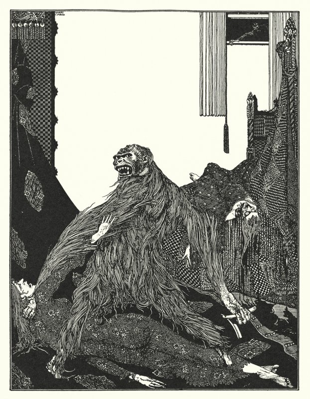 Edgar Allan Poe: De moorden in de Rue Morgue door Harry Clarke