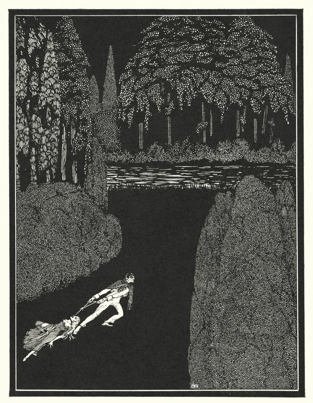 Edgar Allan Poe: Het Mysterie van Marie Roget door Harry Clarke