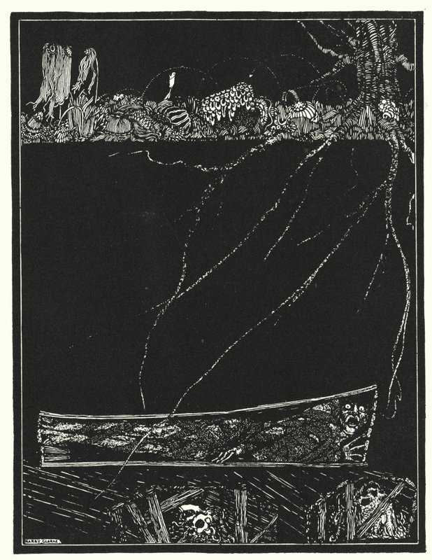 Edgar Allan Poe: De Vroegtijdige Begrafenis door Harry Clarke