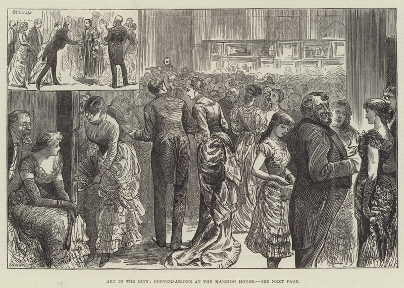 Kunst in de Stad, Conversatie in het Mansion House door Harry Furniss