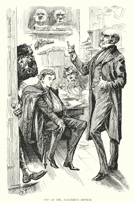Illustratie voor Great Expectations door Charles Dickens door Harry Furniss