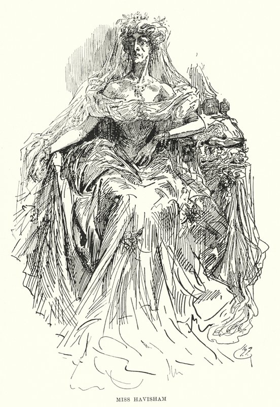 Illustratie voor Great Expectations door Charles Dickens door Harry Furniss