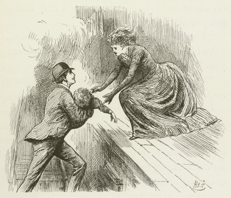 Illustratie voor Sylvie en Bruno door Lewis Carroll door Harry Furniss