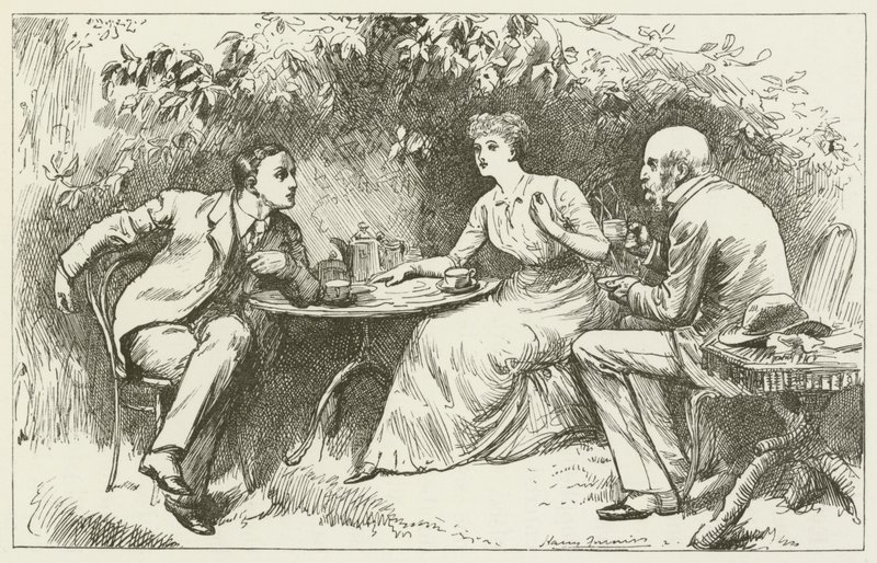Illustratie voor Sylvie en Bruno door Lewis Carroll door Harry Furniss