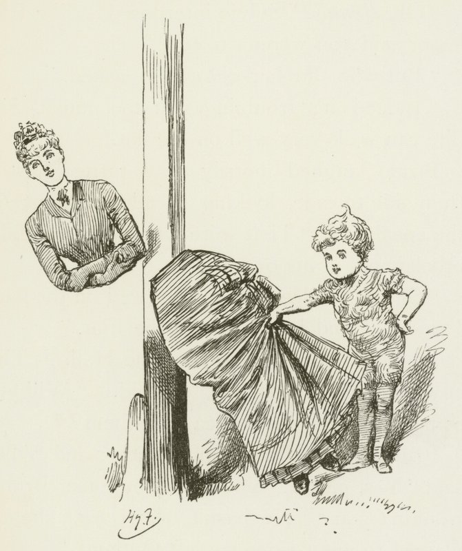Illustratie voor Sylvie en Bruno door Lewis Carroll door Harry Furniss