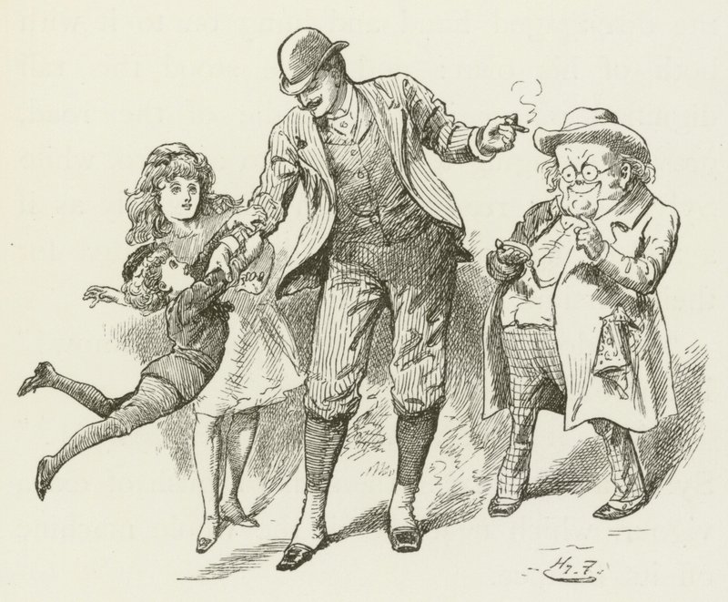 Illustratie voor Sylvie en Bruno door Lewis Carroll door Harry Furniss
