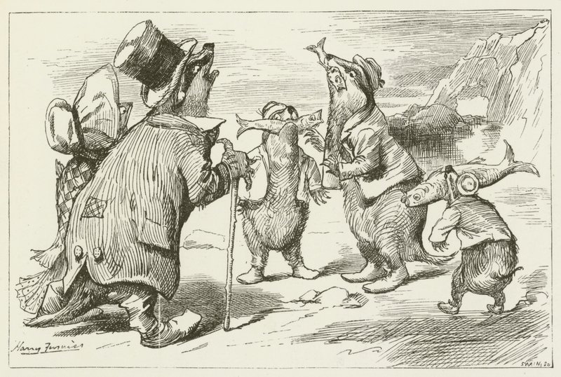 Illustratie voor Sylvie en Bruno door Lewis Carroll door Harry Furniss
