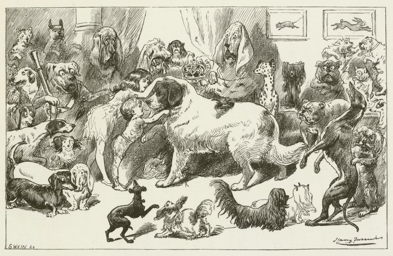 Illustratie voor Sylvie en Bruno door Lewis Carroll door Harry Furniss