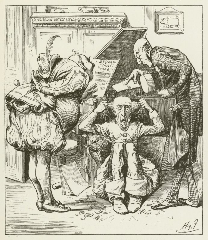 Illustratie voor Sylvie en Bruno door Lewis Carroll door Harry Furniss