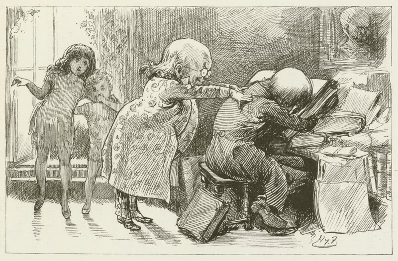 Illustratie voor Sylvie en Bruno door Lewis Carroll door Harry Furniss
