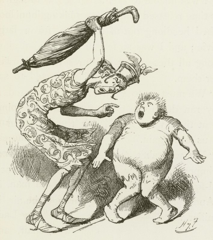 Illustratie voor Sylvie en Bruno door Lewis Carroll door Harry Furniss