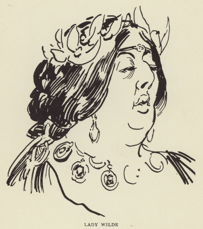 Lady Wilde door Harry Furniss