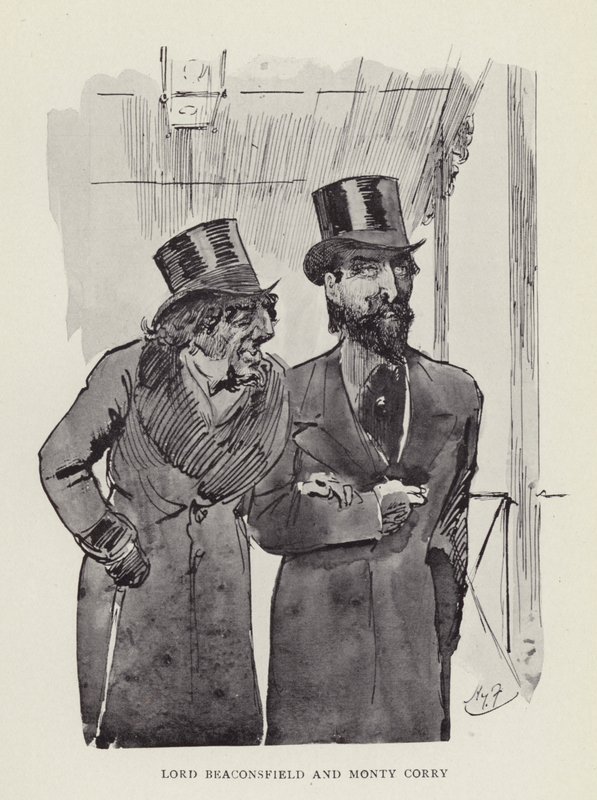 Lord Beaconsfield en Monty Corry door Harry Furniss