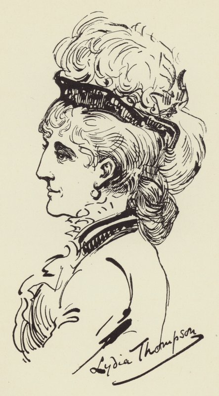Lydia Thompson door Harry Furniss