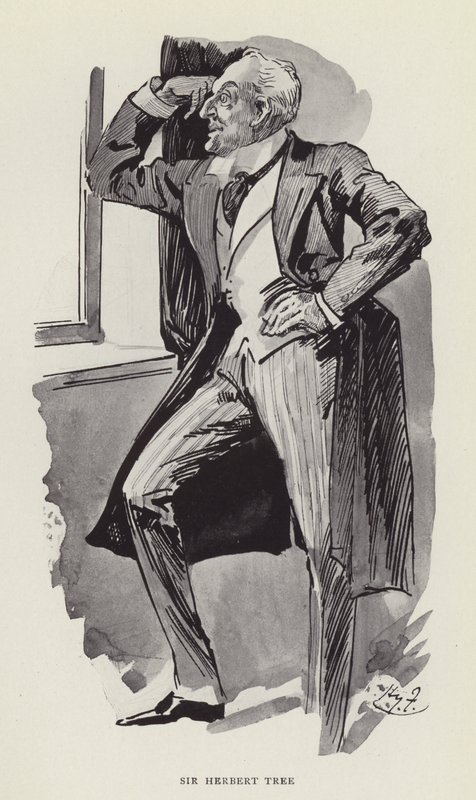 Sir Herbert Tree door Harry Furniss