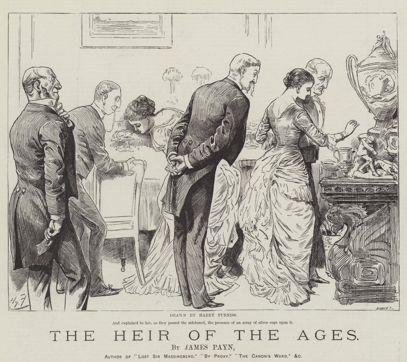 De erfgenaam der eeuwen, door James Payn door Harry Furniss