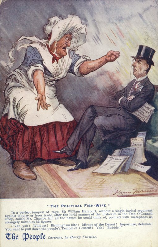 De politieke visvrouw door Harry Furniss