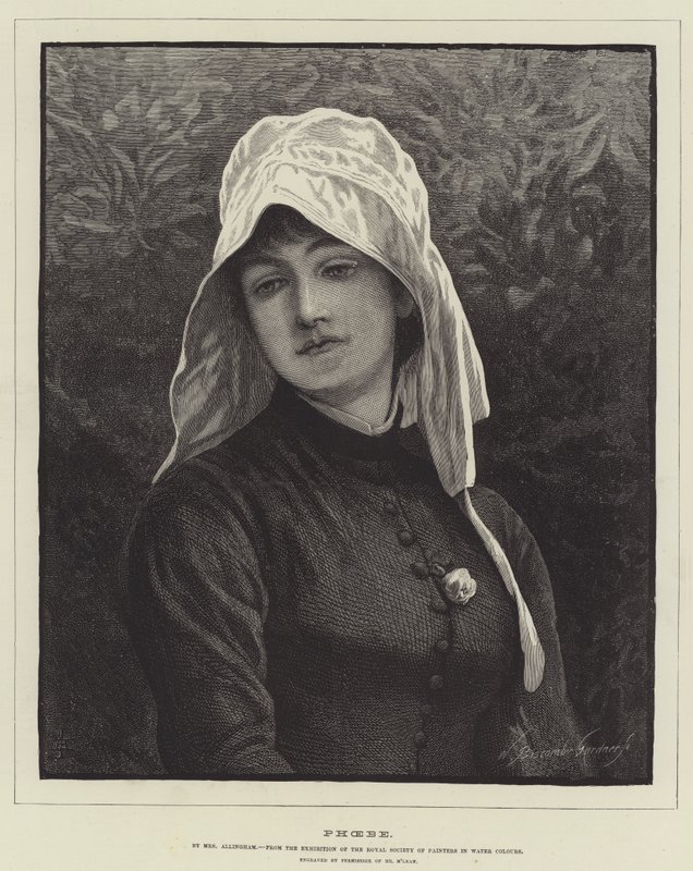 Phoebe door Helen Allingham