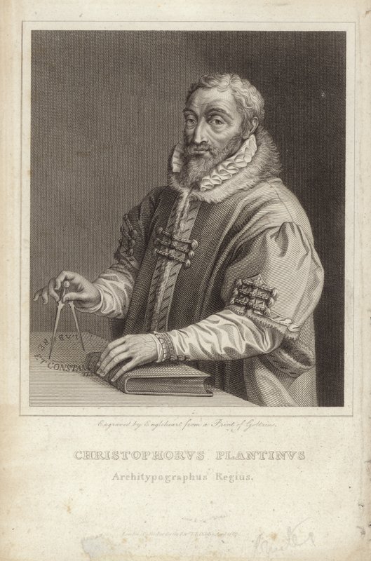 Christophe Plantin door Hendrik Goltzius