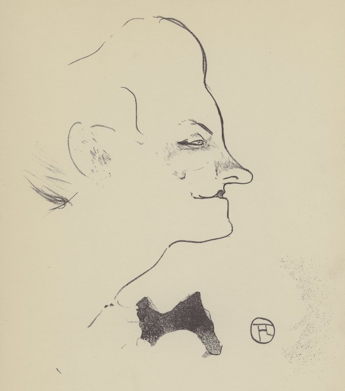 Yvette Gilbert door Henri de Toulouse-Lautrec