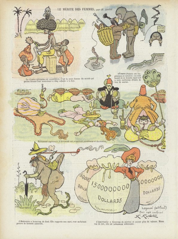 Illustratie voor Le Rire door Henri Avelot