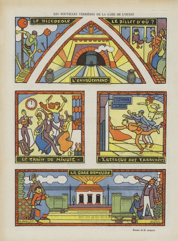 Illustratie voor Le Rire door Henri Avelot