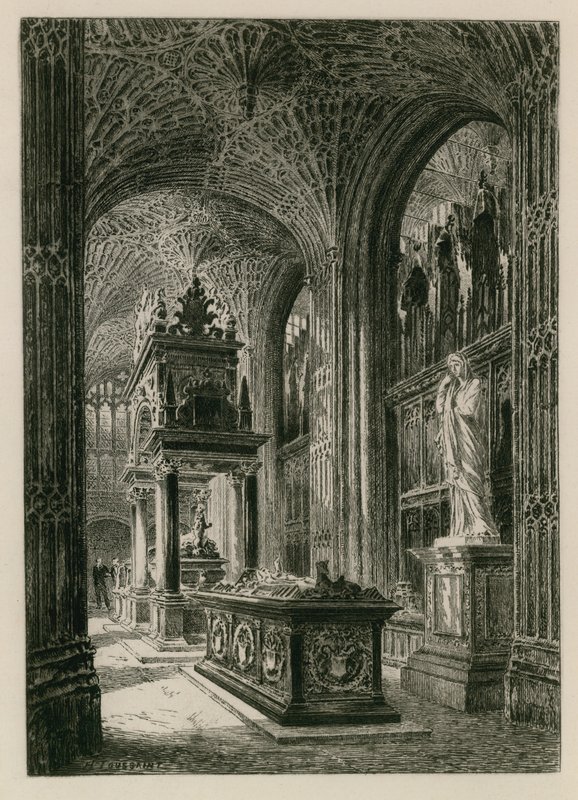 Interieur van Westminster Abbey door Henri Toussaint
