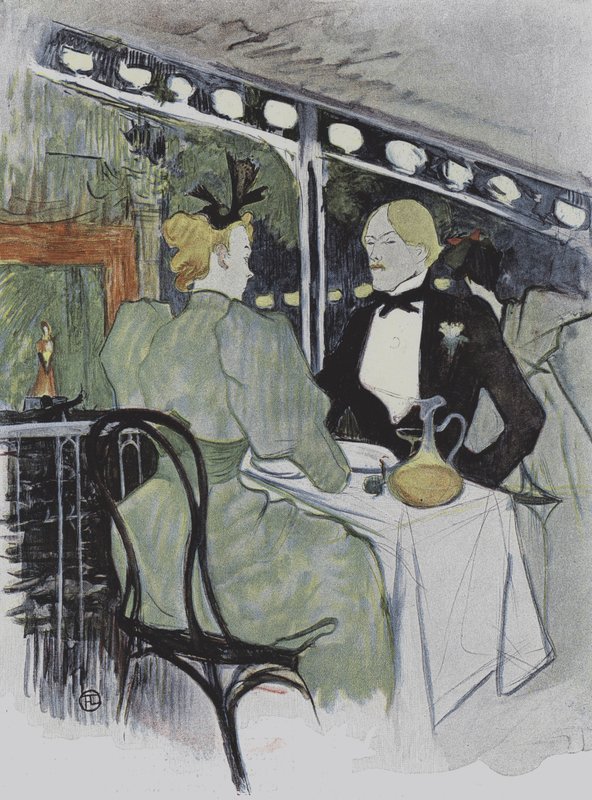 Illustratie uit Le Plaisir a Paris door Henri de Toulouse-Lautrec