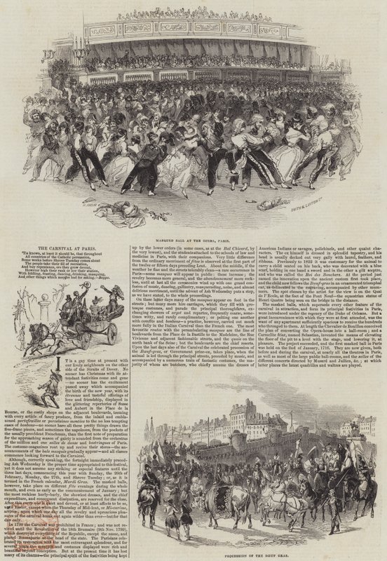Het carnaval in Parijs door Henry Anelay