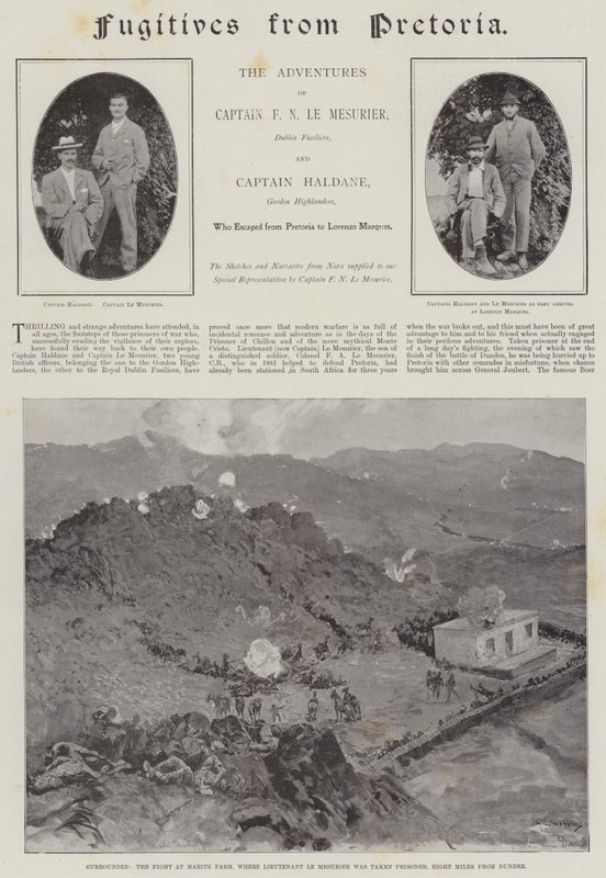 Vluchtelingen uit Pretoria door Henry Charles Seppings Wright