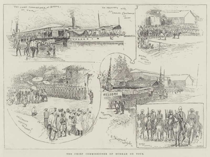 De Hoofdcommissaris van Birma op Tournee door Henry Charles Seppings Wright