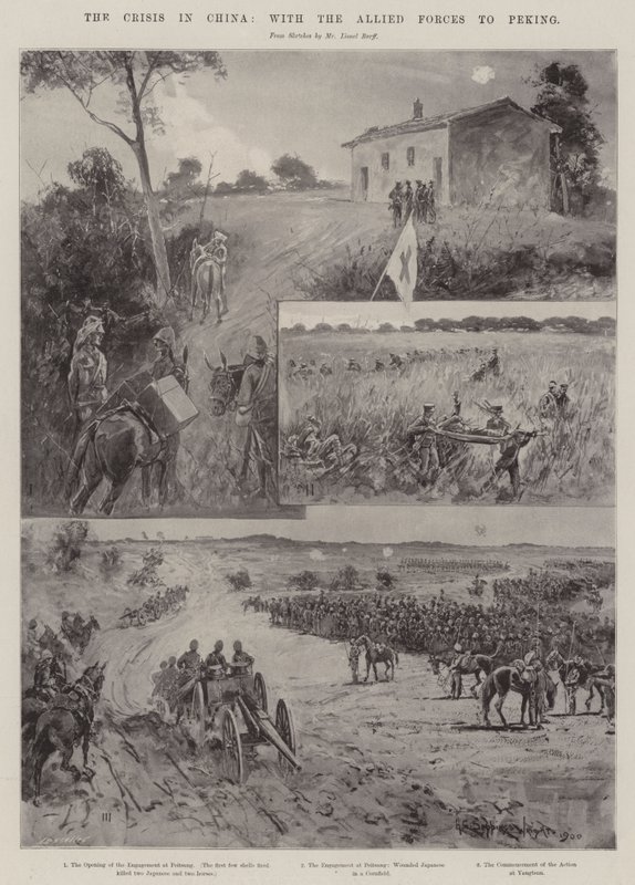 De Crisis in China, met de Geallieerde Troepen naar Peking door Henry Charles Seppings Wright