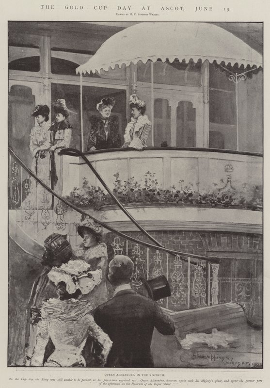 De Gouden Beker Dag op Ascot, 19 juni door Henry Charles Seppings Wright