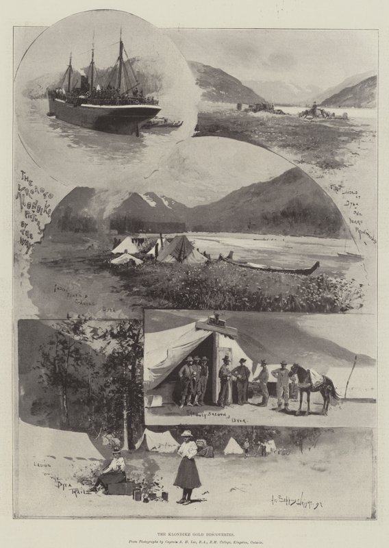 De Klondike goudontdekkingen door Henry Charles Seppings Wright