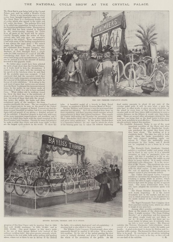 De Nationale Fietsshow in het Crystal Palace door Henry Charles Seppings Wright