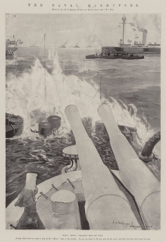 De Marine Manoeuvres door Henry Charles Seppings Wright