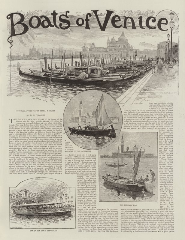 Boten van Venetië door Henry Edward Tidmarsh