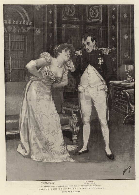 Madame Sans-Gene in het Lyceum Theater door Henry Marriott Paget