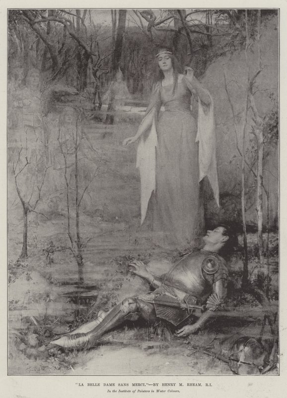 La Belle Dame sans Merci door Henry Meynell Rheam