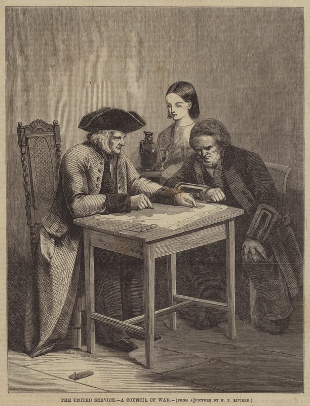 De Verenigde Dienst, een Oorlogsraad door Henry Parsons Riviere