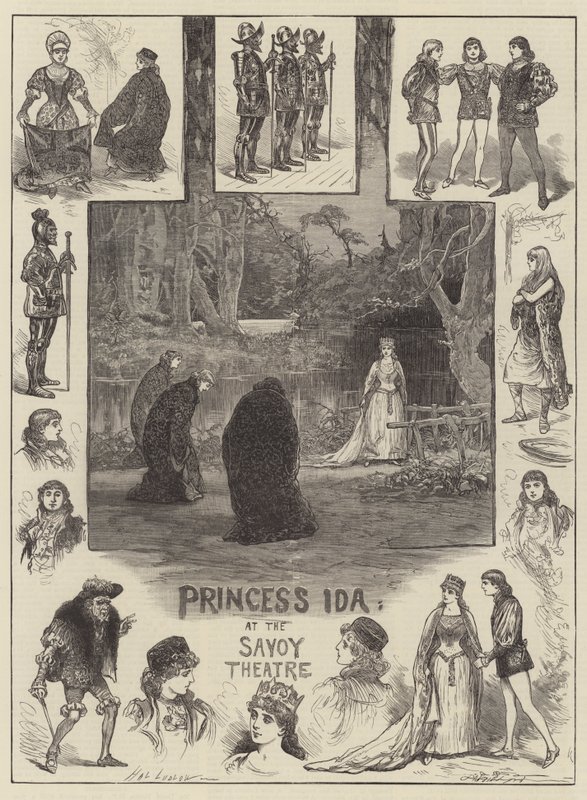 Prinses Ida in het Savoy Theatre door Henry Stephen Ludlow