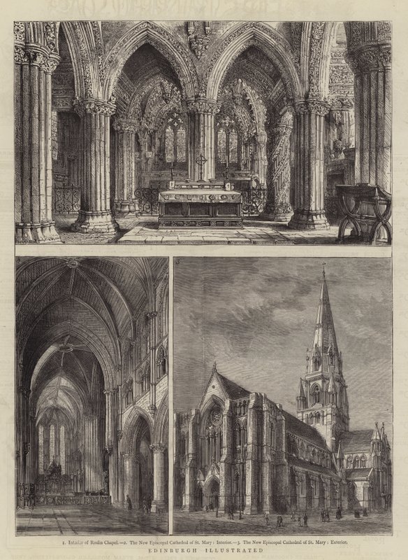 Edinburgh Geïllustreerd door Henry William Brewer