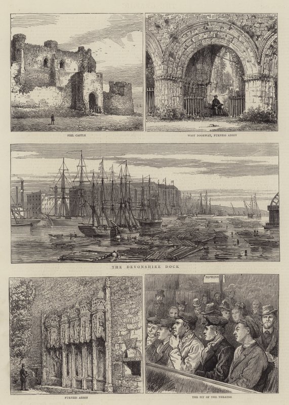 Schetsen in Barrow-in-Furness door Henry William Brewer