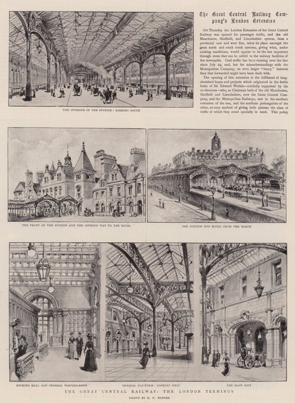 De Great Central Railway, het Londense Eindstation door Henry William Brewer