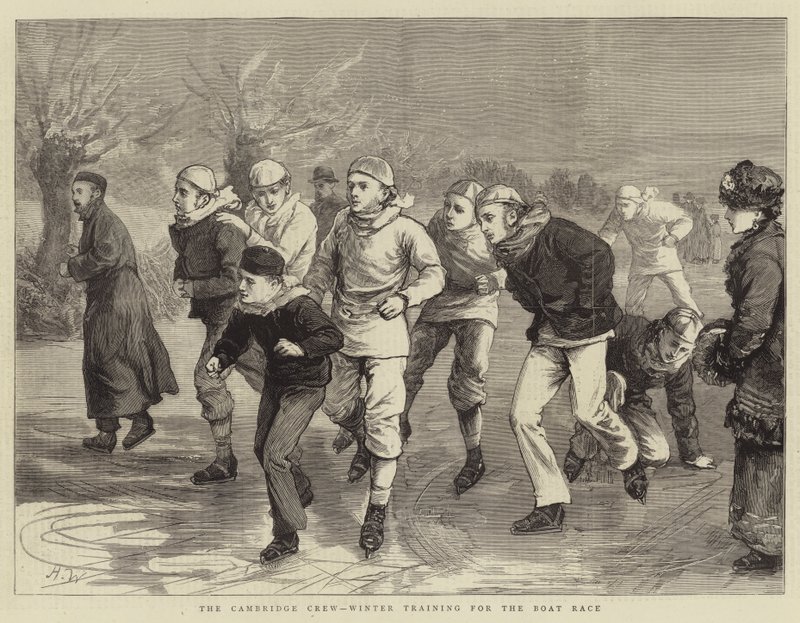 De Cambridge Bemanning, Wintertraining voor de Bootrace door Henry Woods