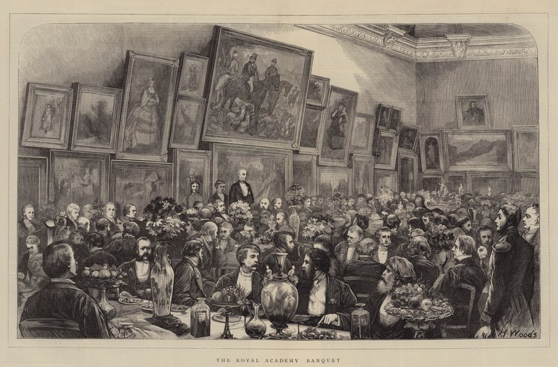 Het Banket van de Koninklijke Academie door Henry Woods