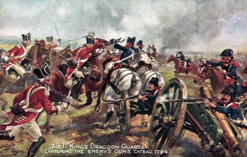 De Konings Dragonders, Cateau, 25 april 1794 door Henry A. Payne